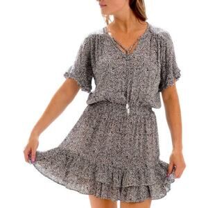 WALKER & WADE Courtney Dress in Cheetah Size Large Summer Casual